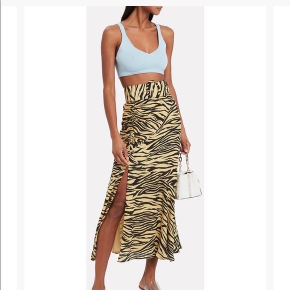 NICHOLAS Zebra Print Skirt